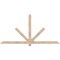 Ekena Millwork Kennewick Smooth Timber Gable Bracket, Douglas Fir, 84"W x 42"H x 3 1/2"D x 3 1/2"F, 12/12 Pitch GBW084X42X0404KEN00SDF - alternate 1